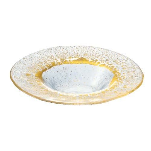 オービット・金箔付き 和の器・ビュッフェ・プレート・ボール リム付ボール210金箔付き
