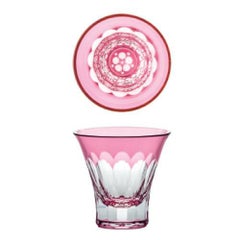 八千代切子 ギフト 杯(紅梅柄)