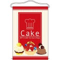 店内タペストリー(ノーマル) 「Cake」 のぼり屋工房