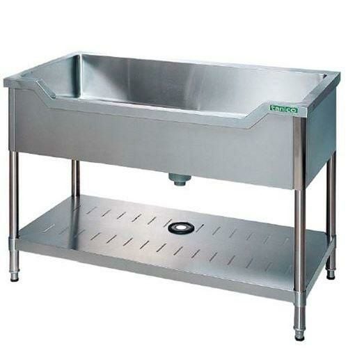 TXA-F-90NB 【タニコー】ダスト左付二槽シンク(バックガード無)