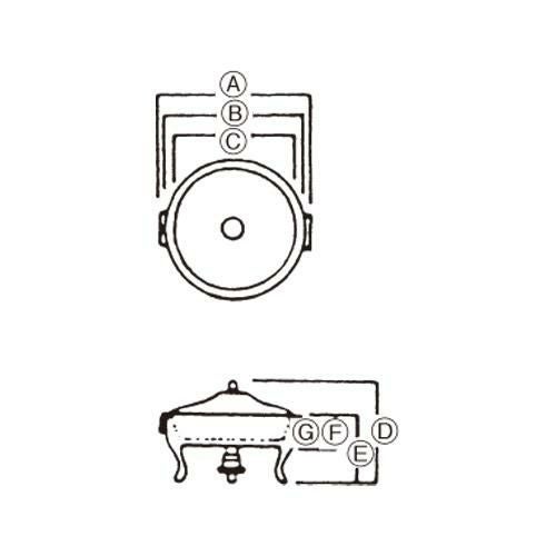 UK 18-8 共柄 丸チューフィングディッシュ用 中鍋 18インチ