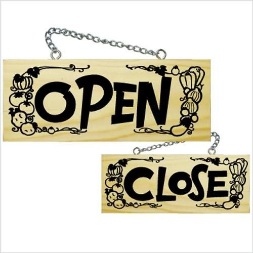 木製サイン 小横 イタリアン OPEN CLOSE  のぼり屋工房