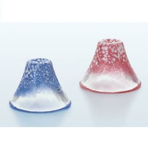 招福杯 ギフト 富士山 冷酒杯揃え(青・赤) 2入/業務用/新品/小物送料