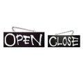 木製サイン(黒) 中 OPEN  のぼり屋工房