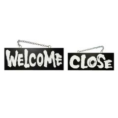 木製サイン(黒) 中 WELCOME  のぼり屋工房