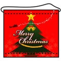 店内タペストリー(ミニ) 「メリークリスマス」 のぼり屋工房