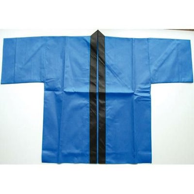 不織布ハッピ 帯付き 大人用 大 青  のぼり屋工房