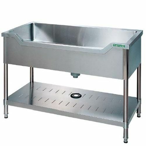 TXA-F-150NB 【タニコー】18-0 舟型シンク(バックガード無)