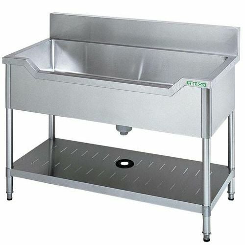 TXA-F-120 【タニコー】18-0 舟型シンク(バックガード付)