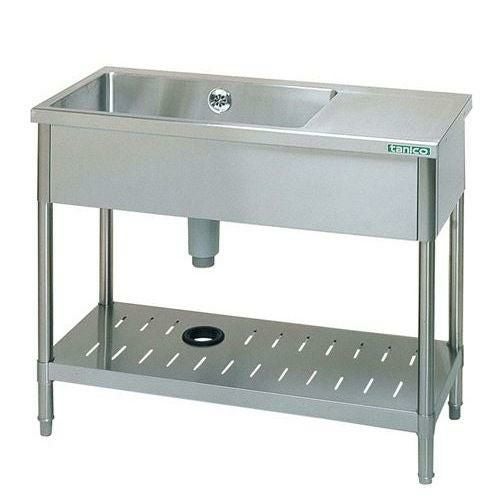 TXA-1SB-945NB 【タニコー】18-0 台付一槽シンク(バックガード無) 右付