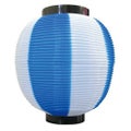 ポリ提灯 九寸丸 青白  のぼり屋工房