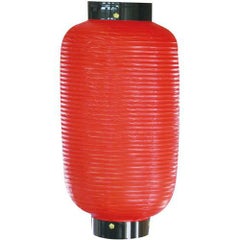 提灯 赤無地 六長  のぼり屋工房