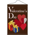 店内タペストリー(ノーマル) 「バレンタインデー(1)ブ」 のぼり屋工房