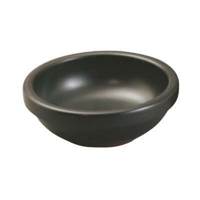 韓国食器 ビビンバ鍋 耐熱陶器 ビビンバ鍋(黒)大