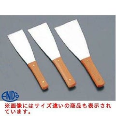 木柄ステンバチヘラ 7.5cm