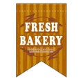 変形タペストリー 「FRESH BAKERY 茶リボン」 のぼり屋工房