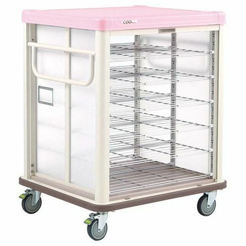 エレクター COO常温配膳車 シャッター式 リフトタイプ JCSL20RSP シュガーピンク