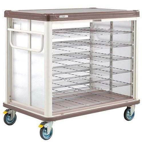 エレクター COO常温配膳車 シャッター式 ベーシックタイプ JCSB30RCB カフェブラウン