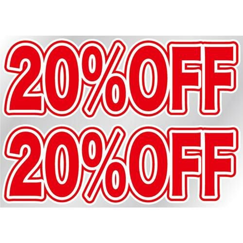ウィンドウシール 片面 20%OFF のぼり屋工房
