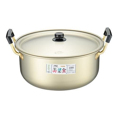 TKG 本しゅう酸 美菜食 両手鍋 40cm(PCハンドル)