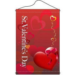 店内タペストリー(ノーマル) 「バレンタインデー(3)クラ」 のぼり屋工房