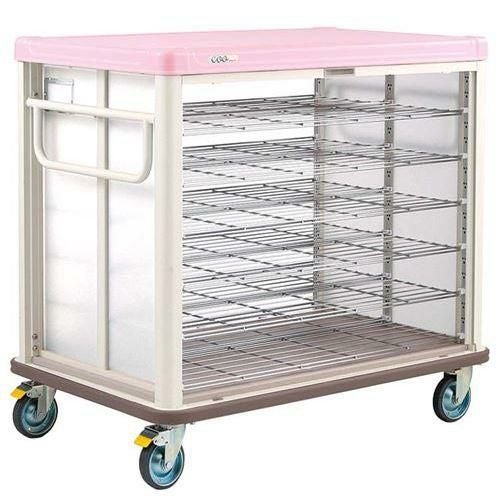 エレクター COO常温配膳車 シャッター式 ベーシックタイプ JCSB54RSP シュガーピンク