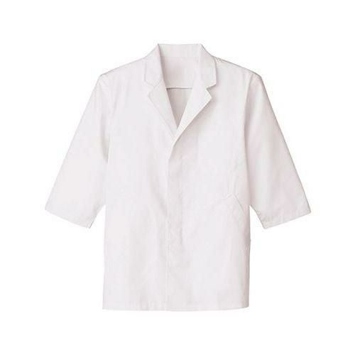 男性用調理衣七分袖ホワイト FA-313