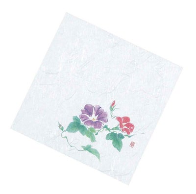 盛彩 ニュー四季懐紙 4寸(100枚入)NS-107 朝顔