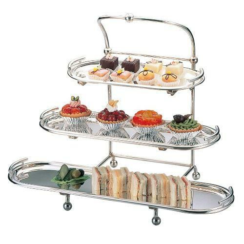 UK 18-8 3段 小判ケーキスタンド B