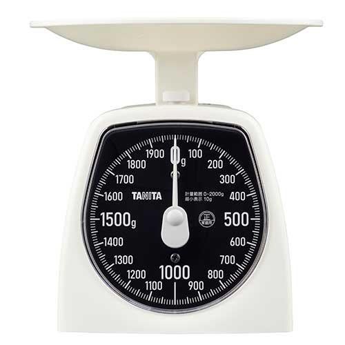 アナログクッキングスケール 2kg/白 KA-442-WH