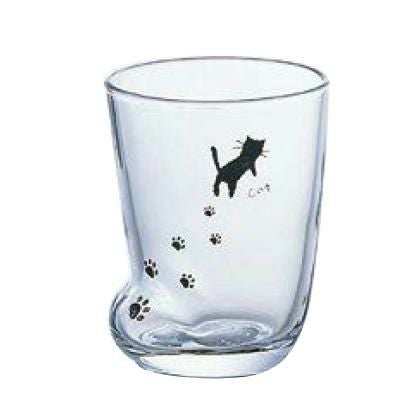 足あとグラス(S)ねこ