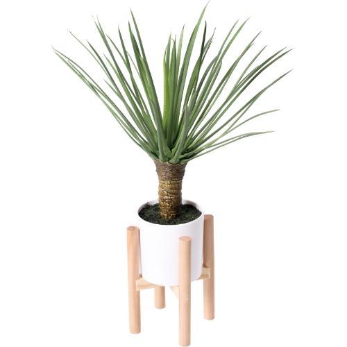 GLA-1575 アガベスタンディングポット/全長56cm 幅34cm スタント:φ15cm×H19cm 鉢φ12cm×H11cm