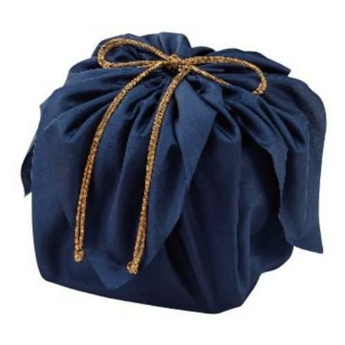 6.5寸～7.0寸お重用デシン巾着袋 紺(こん) NO.825