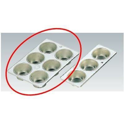 ブリキマフィン型 6pcs ＃98-6P