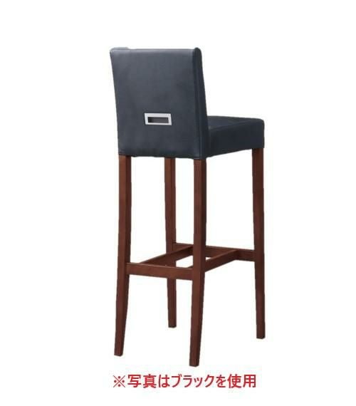TB オリジナル 背面取手付 洋風ハイカウンターイス CR-37 160422 ダークブラウン色 張地ホワイト S80