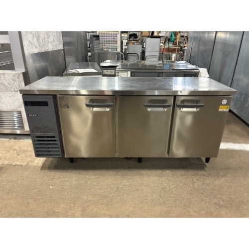 中古】冷蔵コールドテーブル 大和冷機 6161CD-EC 幅1800×奥行600×高さ
