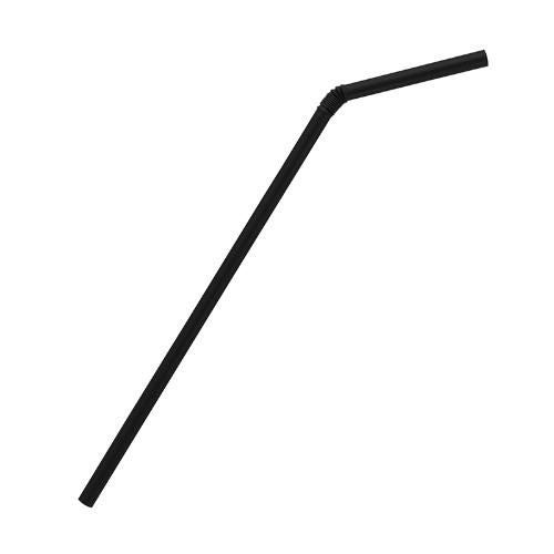 ヘイコーフレキシブルストロー6x210mm 黒 裸 200本入 /小物送料対象商品