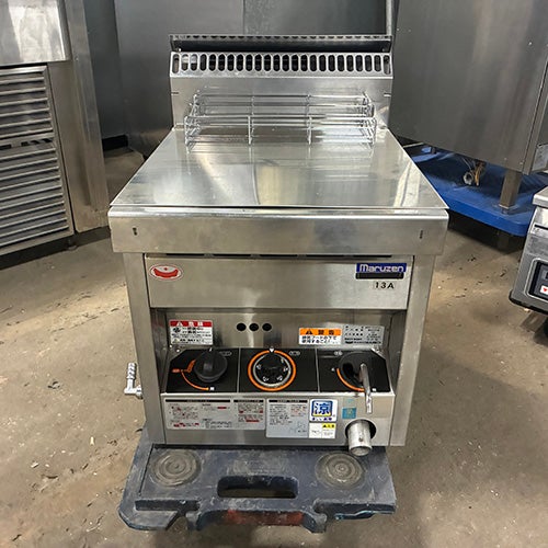 中古】卓上ガスフライヤー タニコー NB-TCFL-C4045G 幅400×奥行450×高