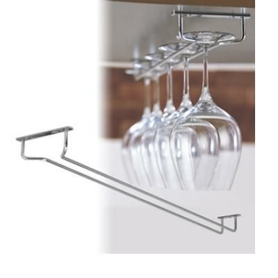 吊り下げグラスラックシルバー60cm ファンヴィーノ