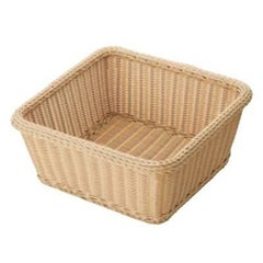 PPラタン ランドリーバスケット 正角 アイボリー CF-803-IV アイボリー