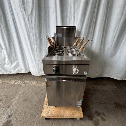 業界最長1年保証】【中古】ガスゆで麺機 6テボ タニコー TGUS-A45A 幅