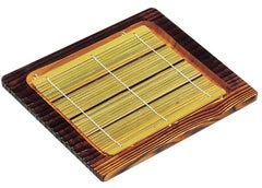 そば器 【焼杉 正角ざる(19102)220×230】 19102 幅220 奥行230 スダレ:170×170 【グループA】