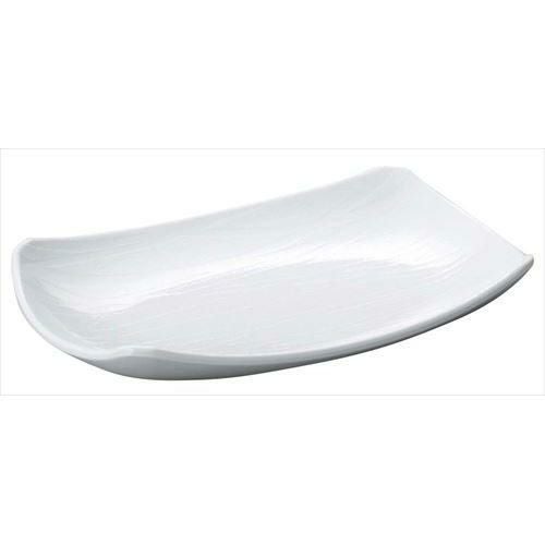 メラミン 菜津味長角皿 弦 SS-23 ホワイト ホワイト