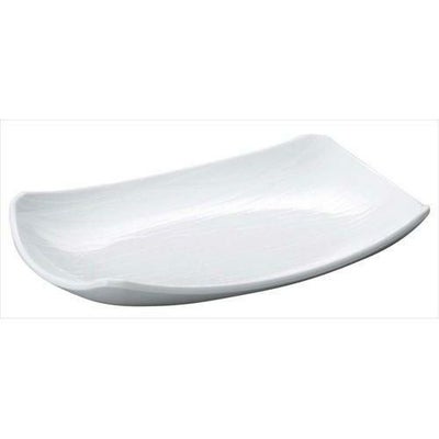 メラミン 菜津味長角皿 弦 SS-23 ホワイト ホワイト