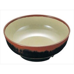 丼 【メラミン和食器 長次郎窯 丼 AN-69 小 G内若草】 AN-69 高さ76 直径:198 【グループA】