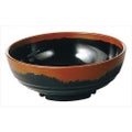 丼 【メラミン和食器 長次郎窯 丼 AN-69 小 B内黒】 AN-69 高さ76 直径:198 【グループA】