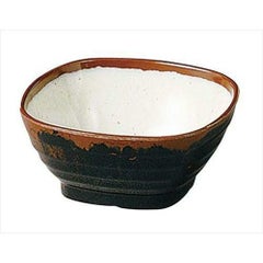 小鉢 【メラミン和食器 長次郎窯 角 小鉢 AN-50 W内白】 AN-50 幅112 奥行112 高さ50 【グループA】