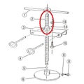 EBM 18-8 ギョーザ絞り器用 (2)ネジ棒(-メネジ付) EBM