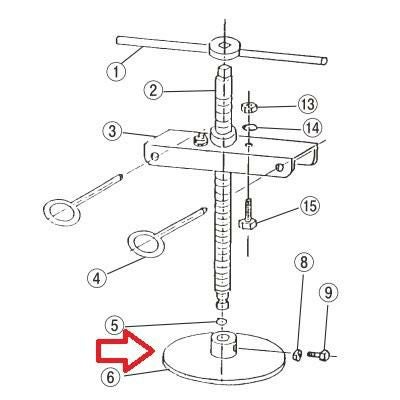 フードプロセッサー EBM 鉄 ギョーザ絞り器用 (6)押付板