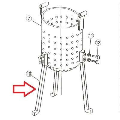 フードプロセッサー EBM 鉄 ギョーザ絞り器用 (10)スタンド